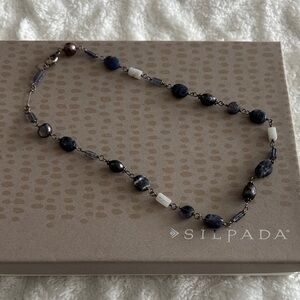 Silpada Blue Beaded Necklace